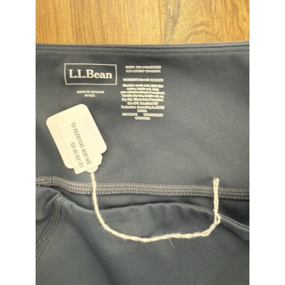 LL Bean Leggings Womens Medium Tapered Leg Stretch Lightweight Casual Workout - Picture 4 of 4